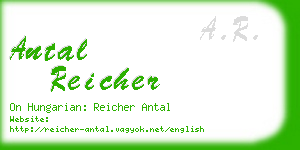 antal reicher business card